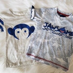 Two boys 3T Shirts, Appaman and Nannette Brands